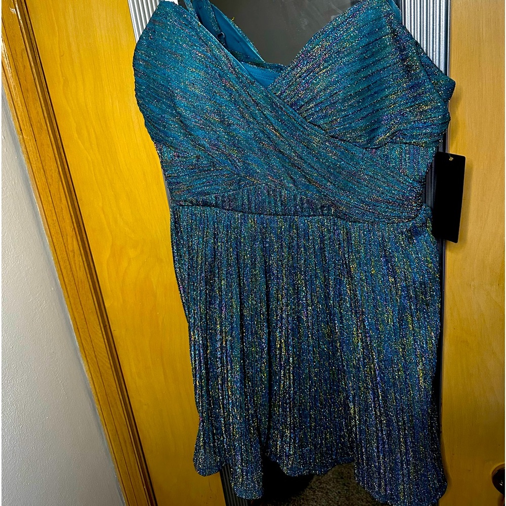 Women’s flare mini dress perfect for holidays